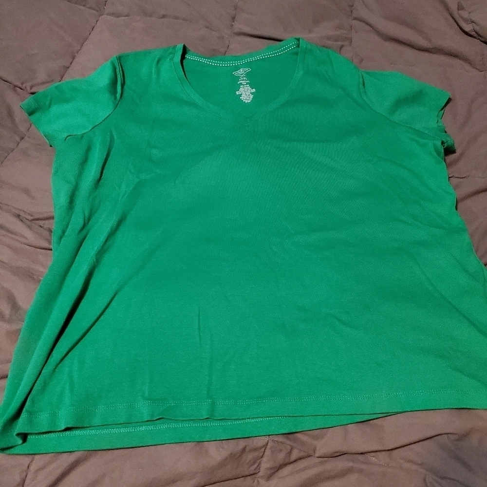St John's Bay PXXL green essential tee
